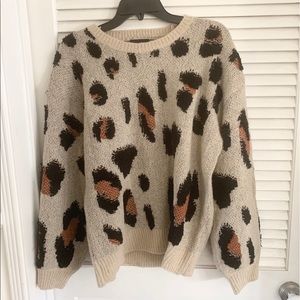 Vici animal print sweater.